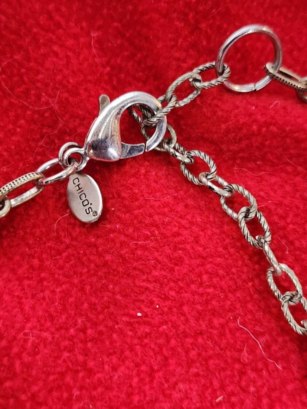 Chico's Multi Stone Multi Metal Circles 36" w/Extender Turquoise Copper Necklace - Picture 15 of 16